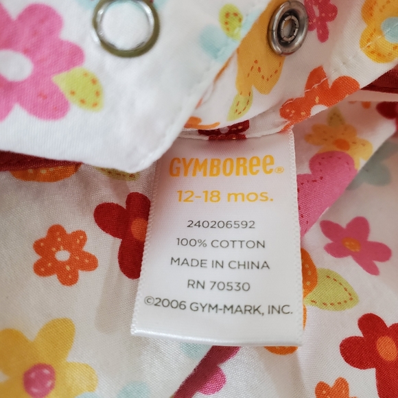 Gymboree Summer Floral Romper | Toddler Girl 12-18 Months - Picture 8 of 10